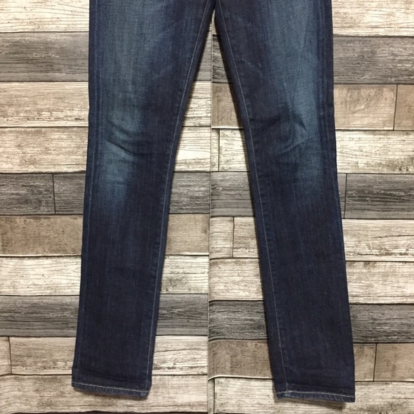 Citizens Of Humanity Ava Low Rise Straight Leg Jeans Women 27x34 Dark Wash Blue - Picture 6 of 10